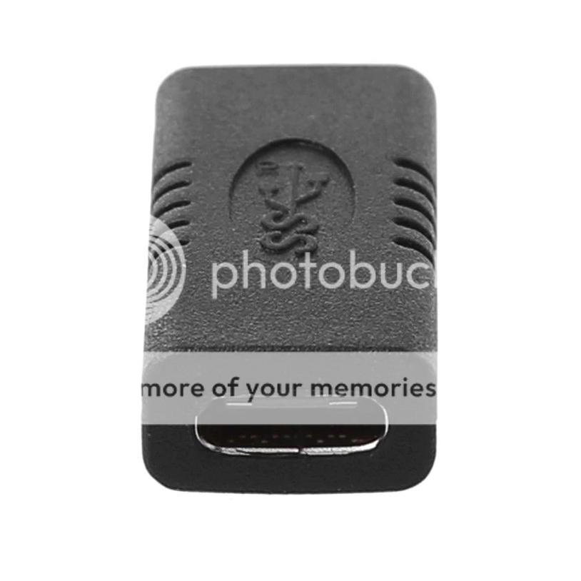 USBC Type C Female to Female Extension Joiner Adapter Converter Cable